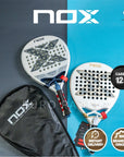NOX AT10 ALUM XTREME 2026 AGUSTIN TAPIA 12K CARBON Adjustable Weight Rough Racket Padel Original