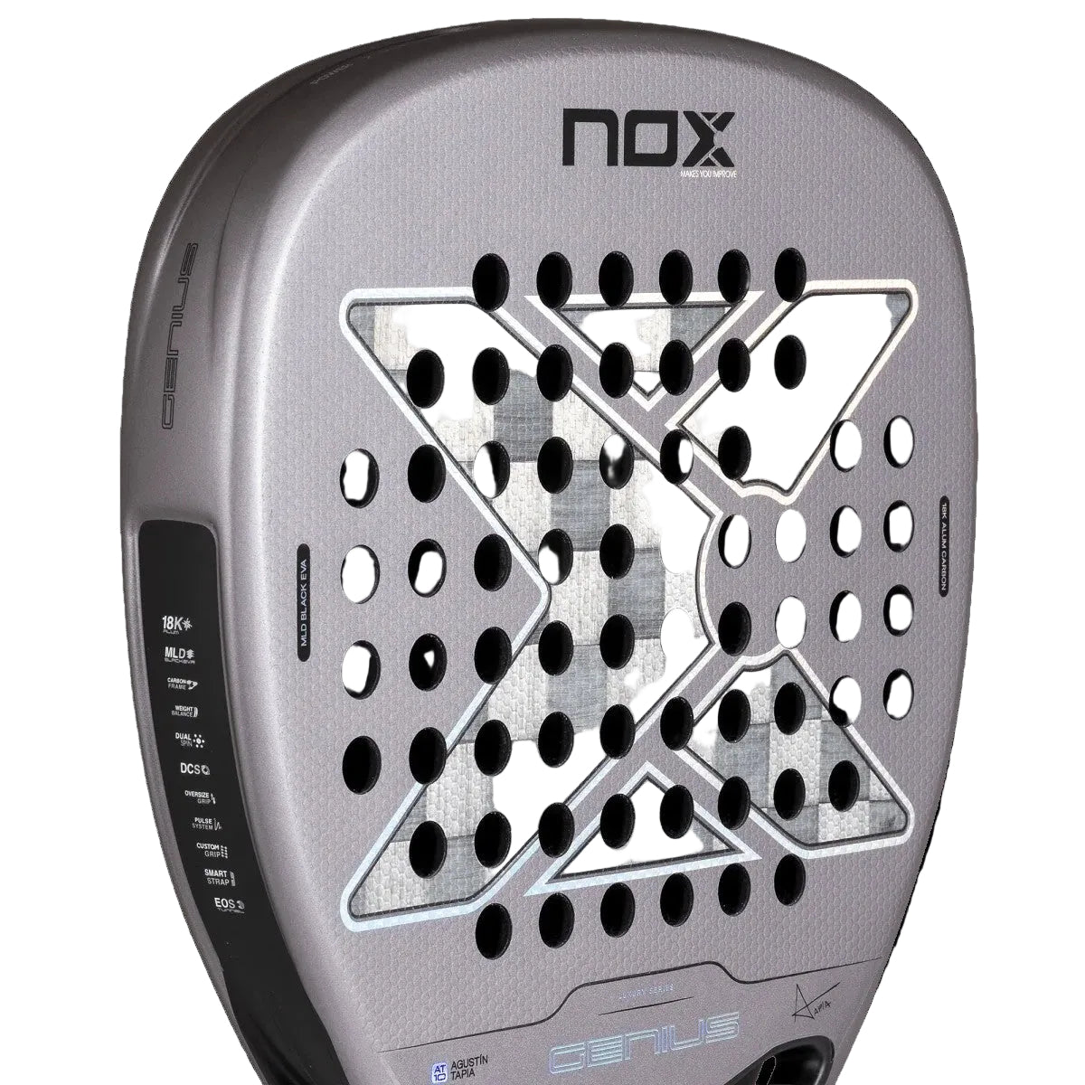 NOX AT10 Genius Attack 18K Alum 2027 Racket Padel Original