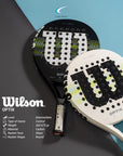 WILSON OPTIX 2025 BLACK WHITE Beginner Round FiberGlass Racket Padel Original