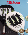 WILSON OPTIX 2025 BLACK WHITE Beginner Round FiberGlass Racket Padel Original