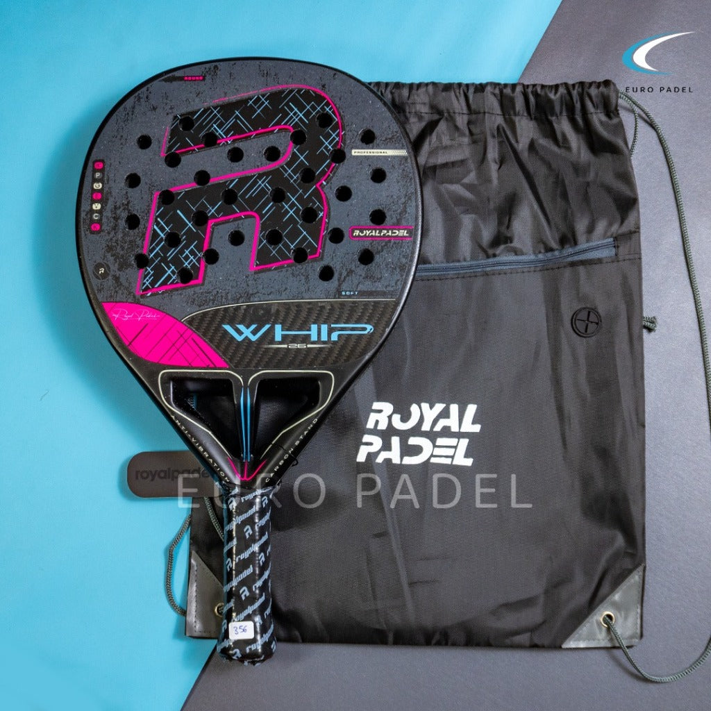 ROYAL PADEL WHIP POLY LIGHT 2026 Intermediate Round Carbonfiber Racket Padel Original